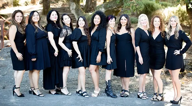 Outdoor photo of the Morpheus med spa team for Santa Rosa and Larkspur locations