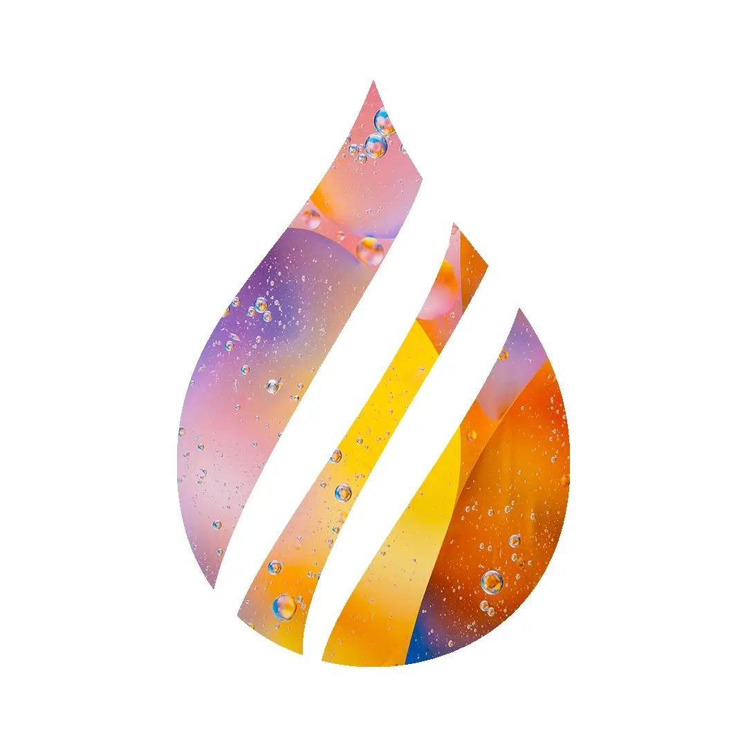 A graphic featuring a single drop of water, representing the IV infusion therapy offered at our Bay Area spas.